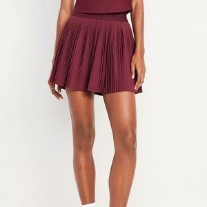 Pleated Burgundy Skort - NWT In Package